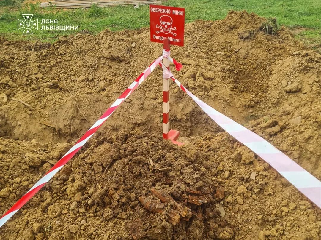 У селі Завадка на Стрийщині знищили сім мінометних мін часів Другої світової