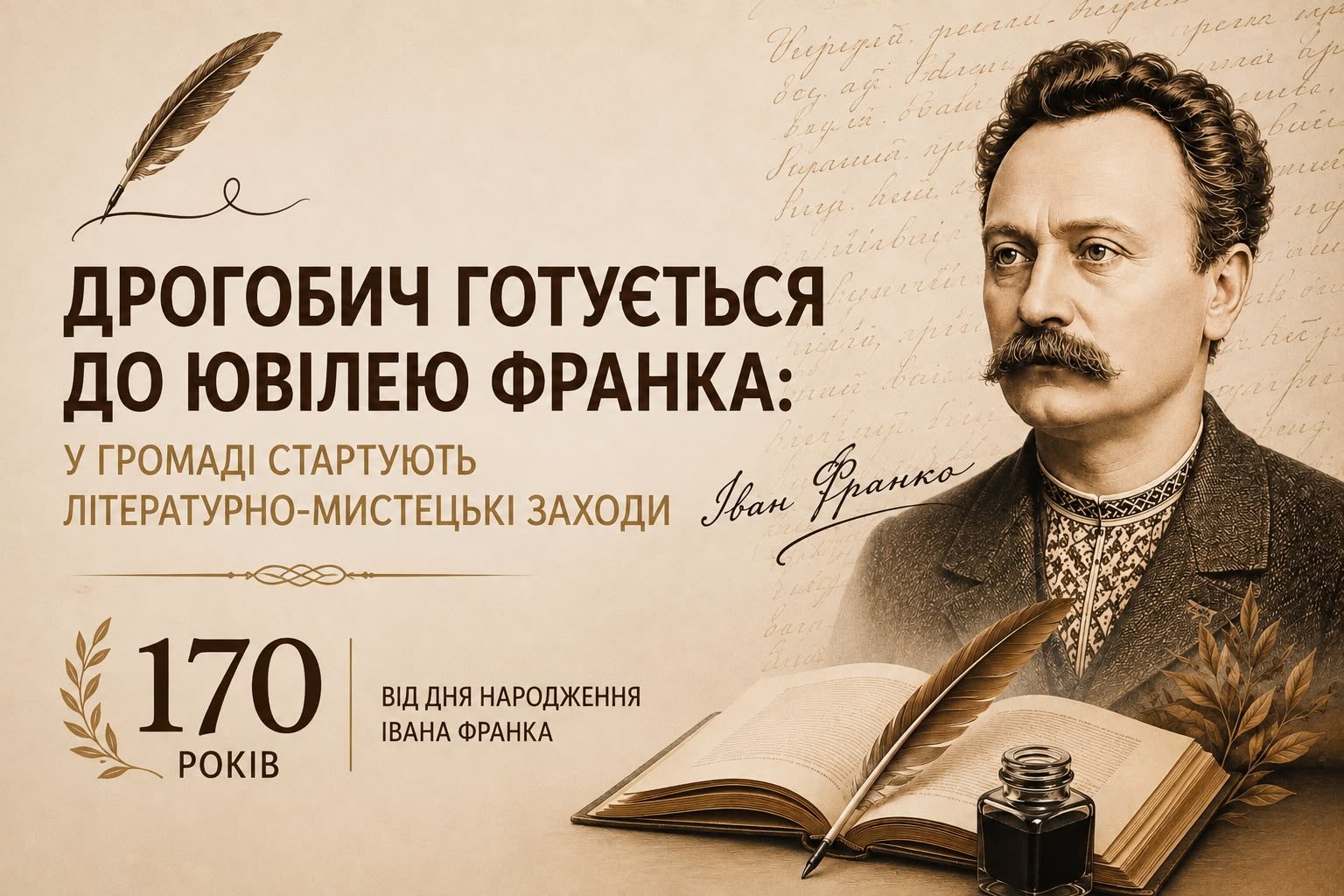 У Дрогобичі проводять заходи з нагоди 170-річчя Франка