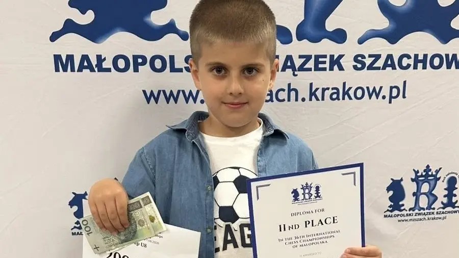 Юний шахіст із Трускавця здобув срібло в Польщі