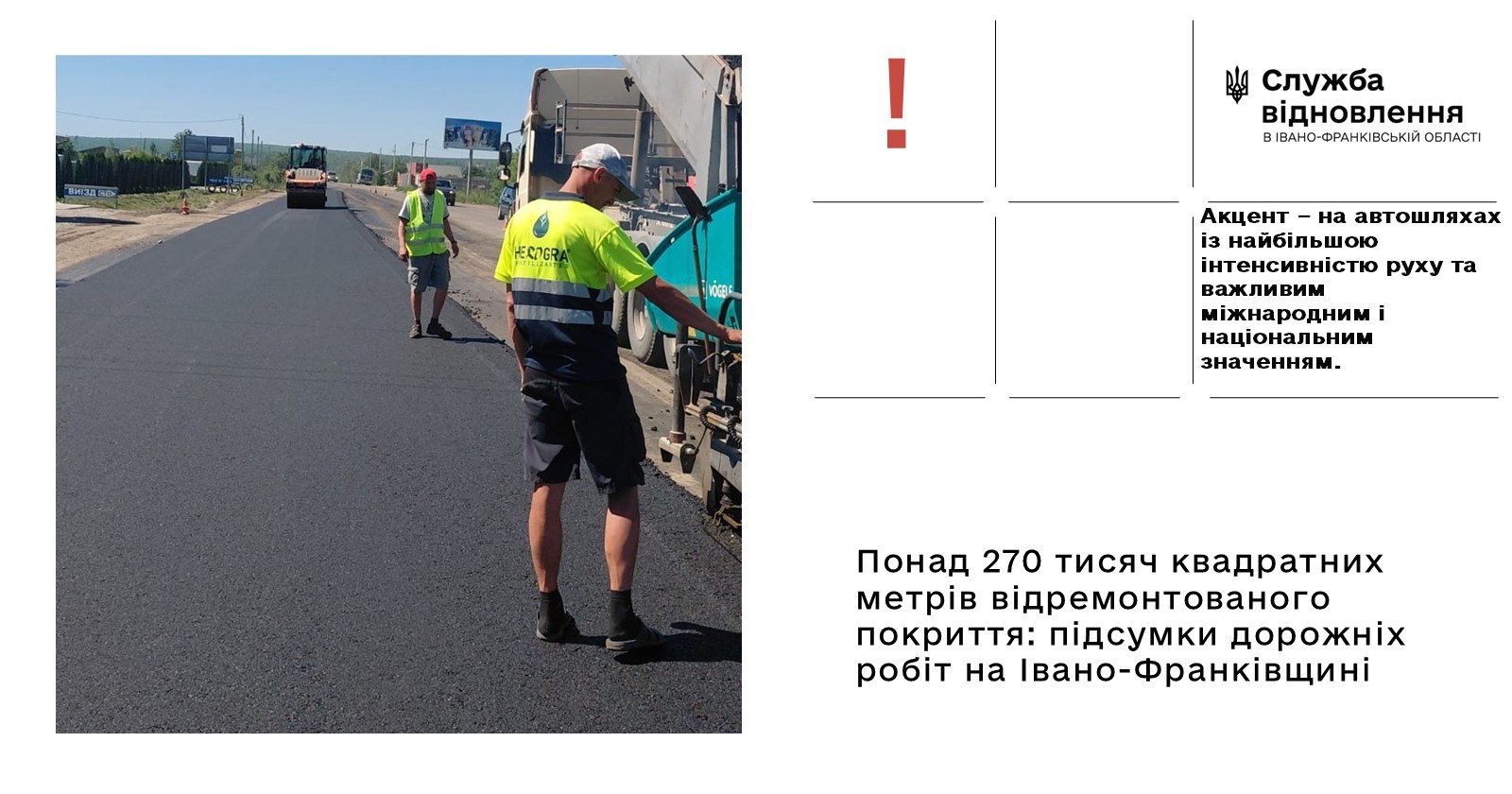 На Прикарпатті за місяць відремонтували понад 270 тисяч квадратних метрів доріг - Сайт та журнал МІСТО