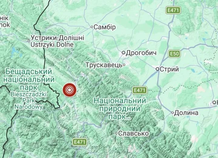 На Самбірщині зафіксували землетрус магнітудою 2,0
