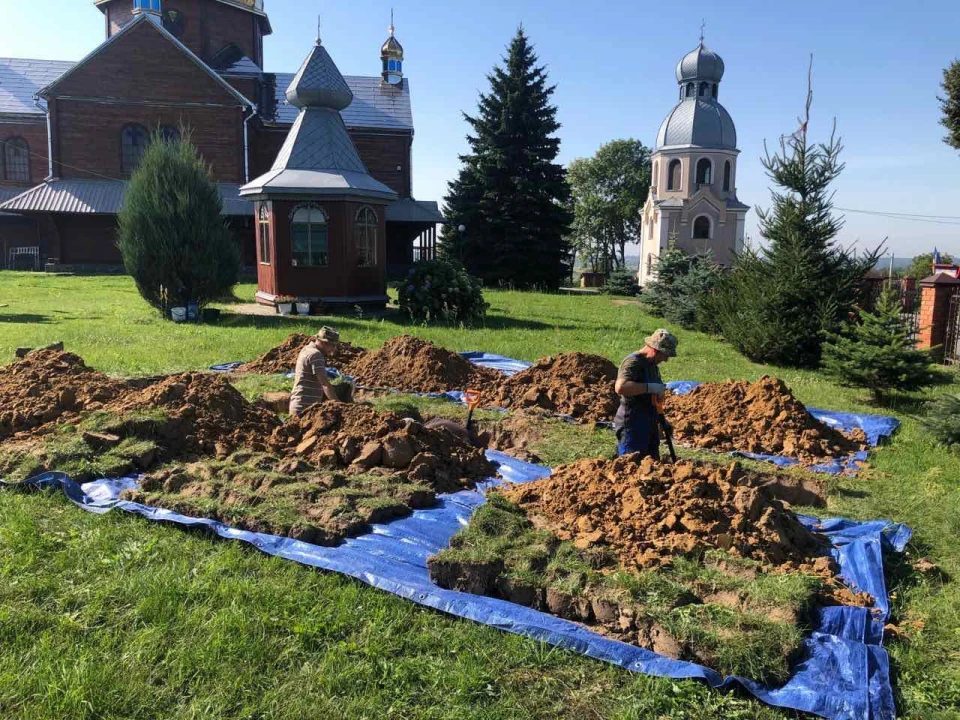 Ексгумація останків польських солдат на Яворівщині
