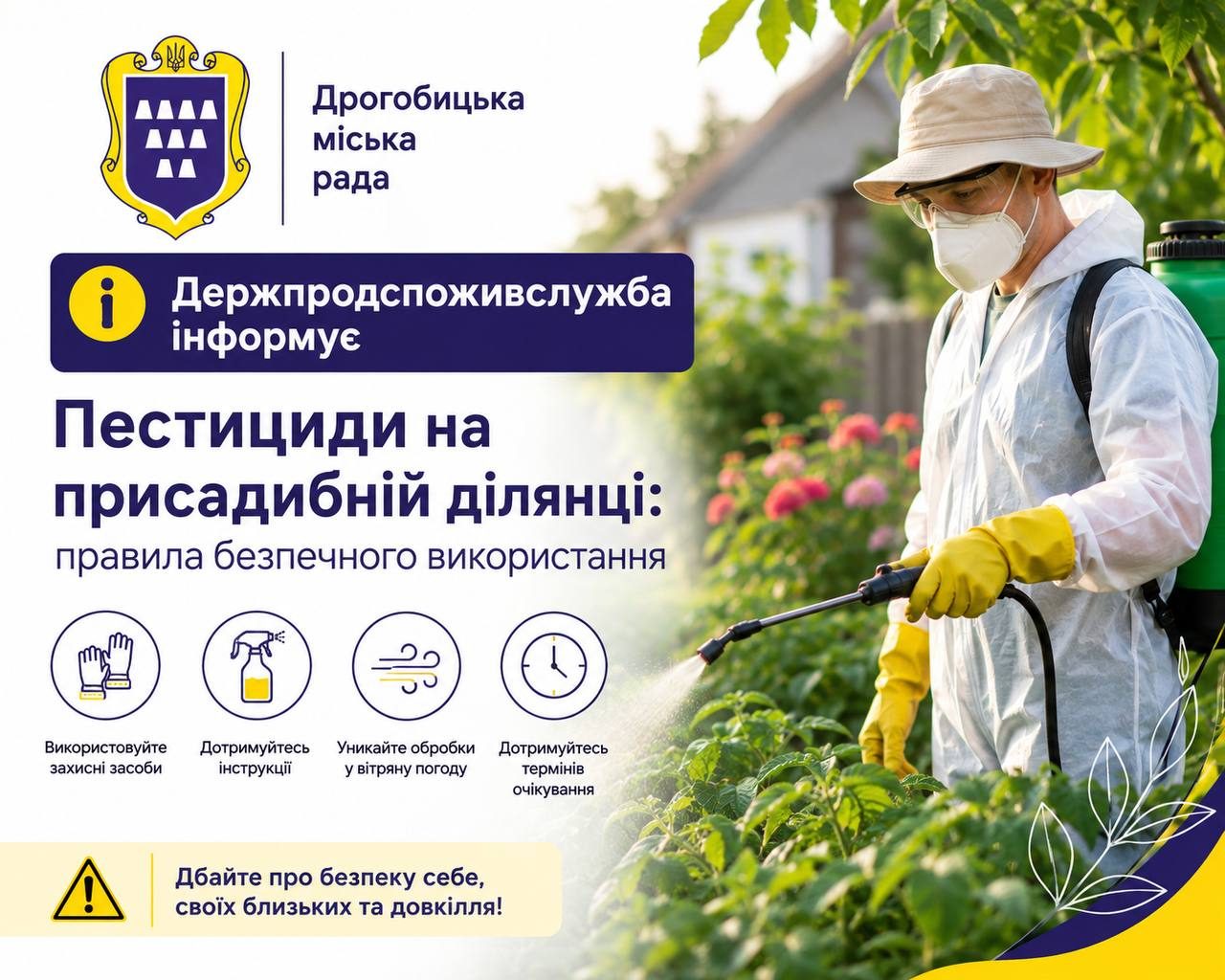 Безпечне використання пестицидів на присадибних ділянках
