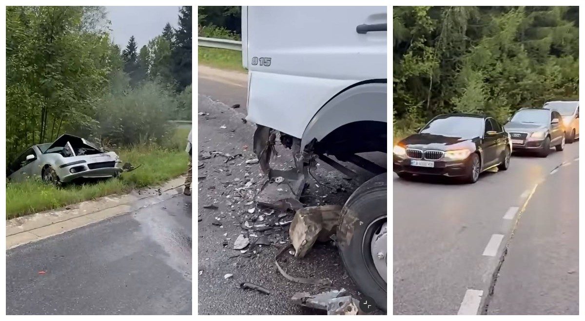 Легкова автівка злетіла з дороги на перевалі у Східниці