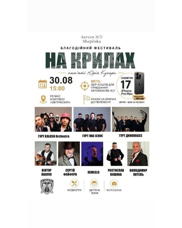 У неділю проведуть благодійний фестиваль пам’яті Юрія Кухара